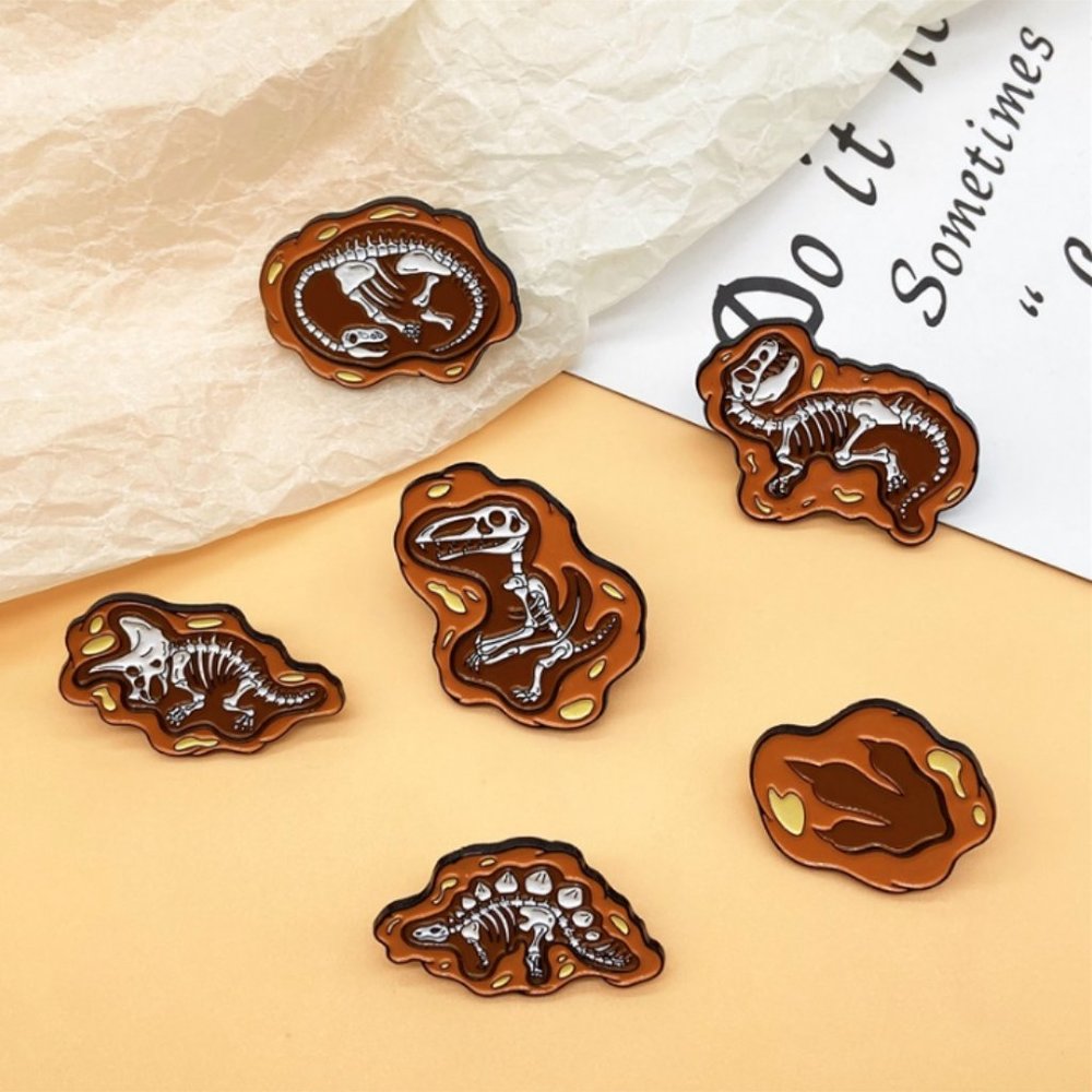 🍏50% OFF/3+...Dinosaur Fossils Pins